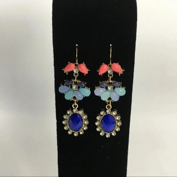 Multi Color Drop Dangle Hook‎ Earrings - Picture 1 of 4